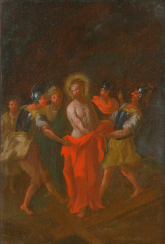 István Schaller, Slovenský maliar z 3. tretiny 18. storočia – Ježišovi zvliekajú šaty. Štúdia ku Kríž.ceste X.