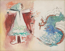 Jozef Ilavský – Girl and a Rooster 