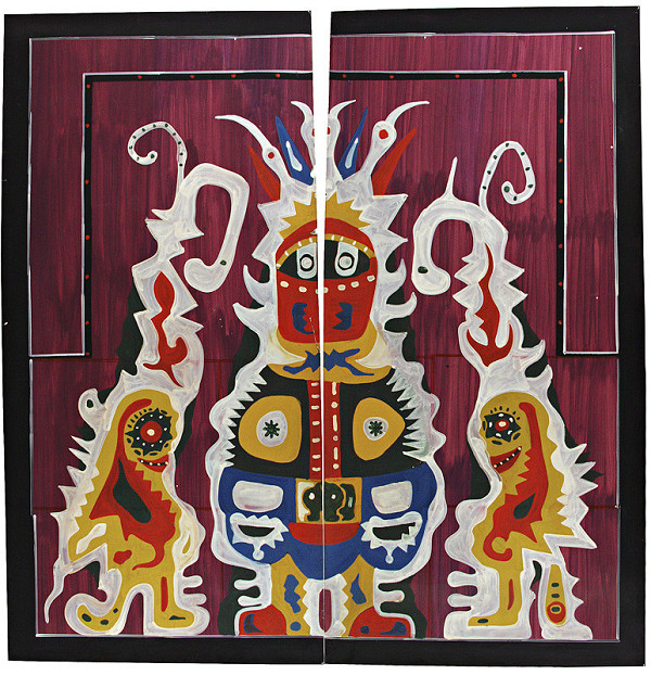 Karol Baron – Mutant - návrh na gobelín 