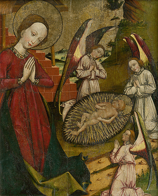 Neznámy autor – Birth of Jesus (Adoration), Fragment of Altar Wing from Spišská Stará Ves; The Flight into Egypt