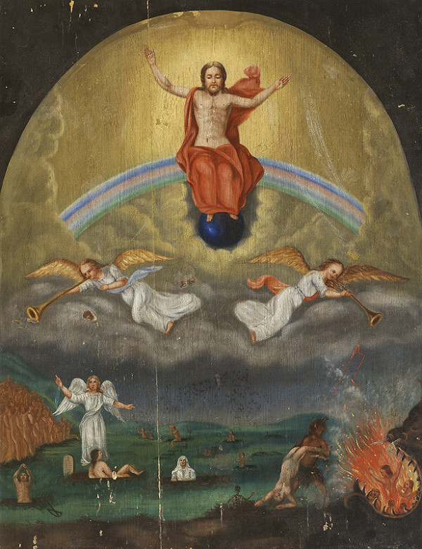 Neznámy autor – Epitaf s obrazmi Posledného súdu a Ukrižovania 