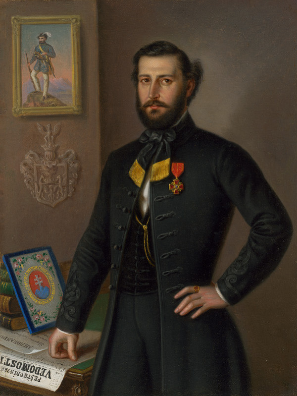 Peter Michal Bohúň – Štúdia k podobizni Jána Francisciho ako župana Liptovskej stolice 