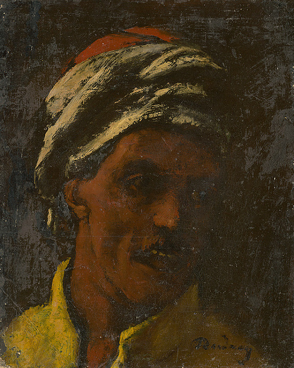 Július Rudnay – Head Study of an Oriental Man 