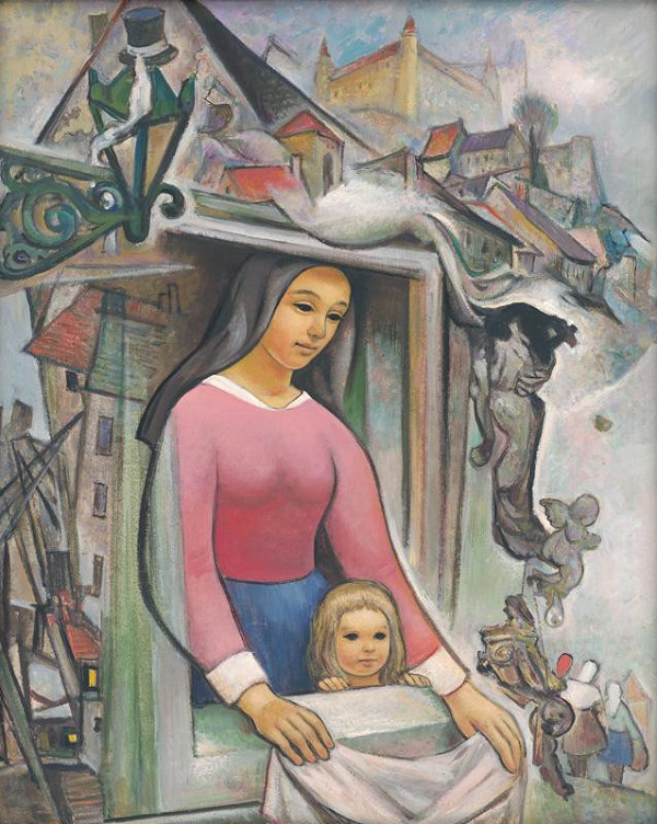 Imrich Weiner-Kráľ – Ulička pod hradom 