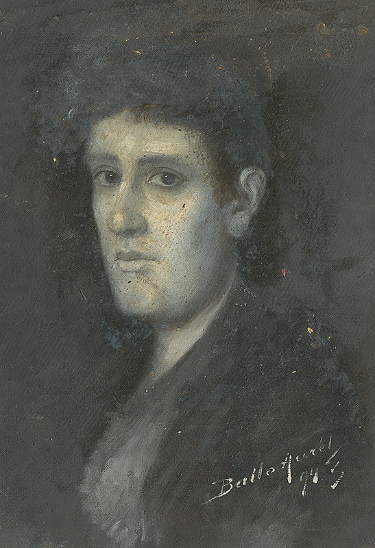 Aurel Ballo – Head Study of Woman in Black