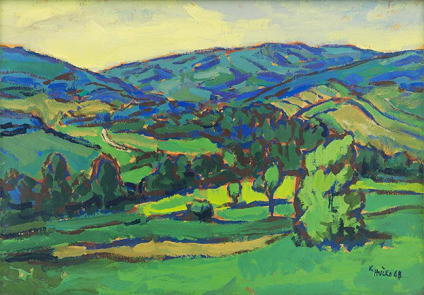 Karol Hučko – Landscape below the Karpaty 