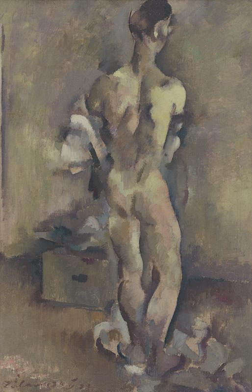 Adolf Zábranský – Standing Male Nude