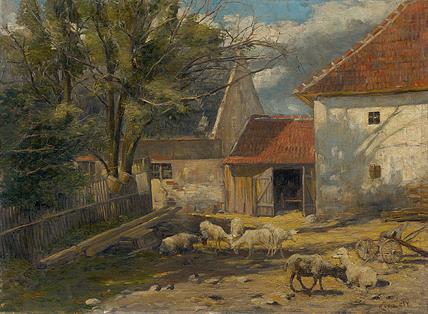 Ferdinand Kyselý – Farm Courtyard