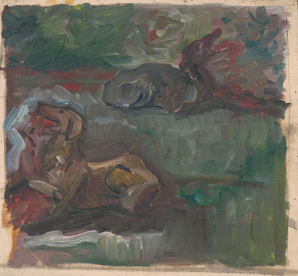 Arnold Peter Weisz-Kubínčan – Dvaja ležiaci psi 