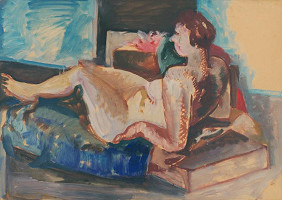 Karel Veselý – Reclining Female Nude I. 