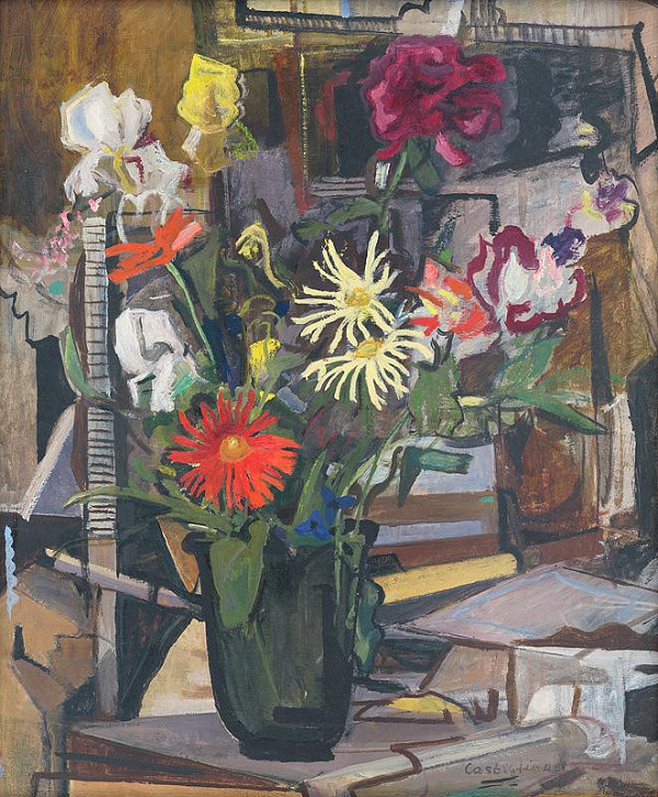Emília Castiglione – Still Life with a Bouquet