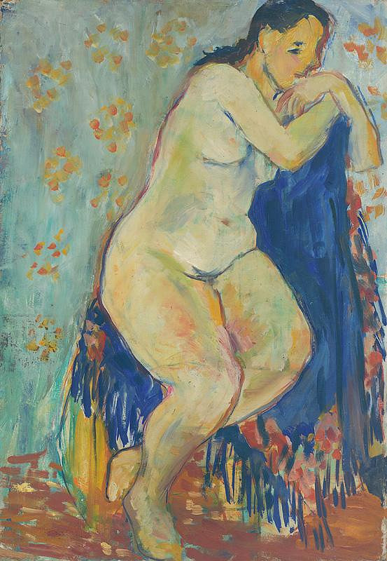 Alina Ferdinandy – Seated Female Nude