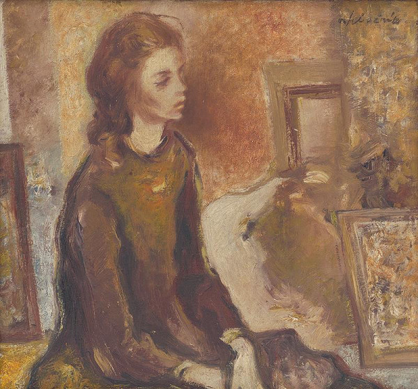 Vincent Hložník – Seated Girl 