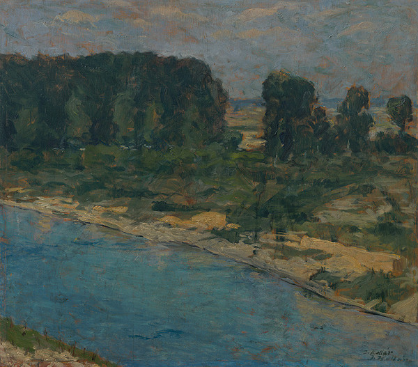 Jozef Kollár – Landscape with a River