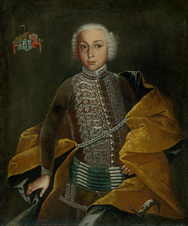 Ján Gottlieb Kramer – Portrait of a Young Nobleman in a Ceremonial Costume; Baron Johann Revay as a boy