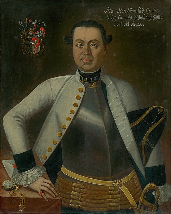Ján Gottlieb Kramer – Portrait of Marcus Horváth-Stančič; MAREK HORVATH-STANSITH, CAPTAIN, AGED 29