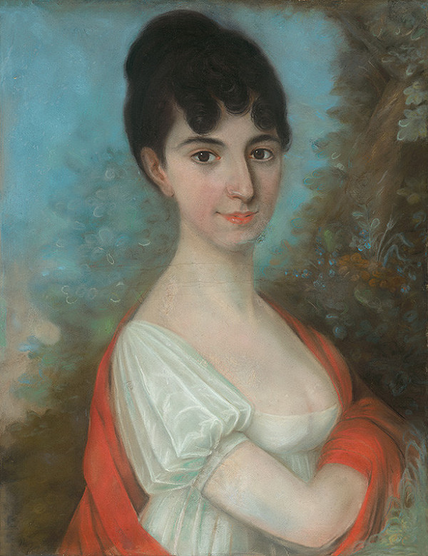 Stredoeurópsky (viedenský) maliar pastelov – Baroness Antónia Mednyánszká (Portrait of Antónia, Countess of Bolz)