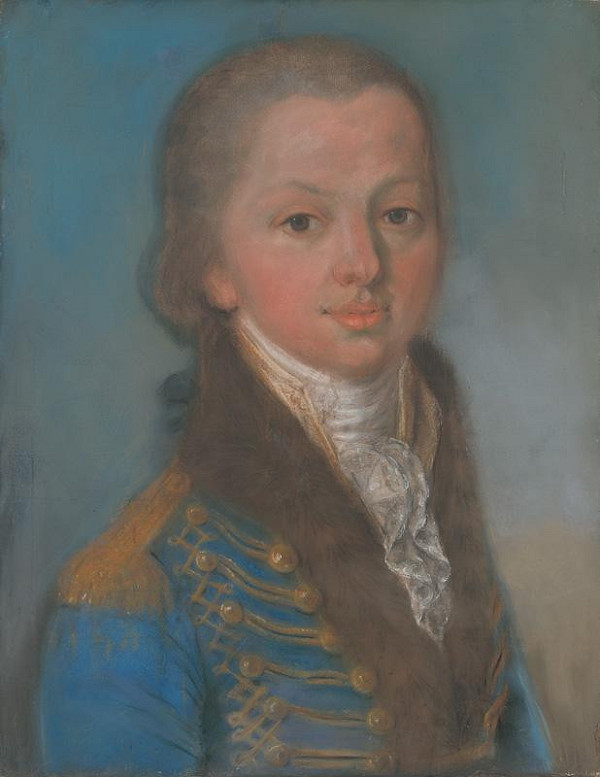 Stredoeurópsky (viedenský) maliar pastelov – Portrait of Baron Joseph Mednyánszky at Young Age