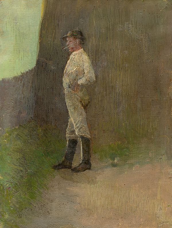 Ladislav Mednyánszky – Study of a Standing Lad in the Boots