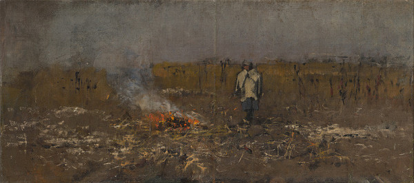 Ladislav Mednyánszky – Autumn Fire 