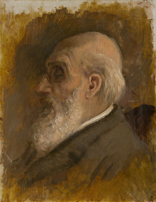 Ladislav Mednyánszky – Painter's Father Profile with Pince-nez