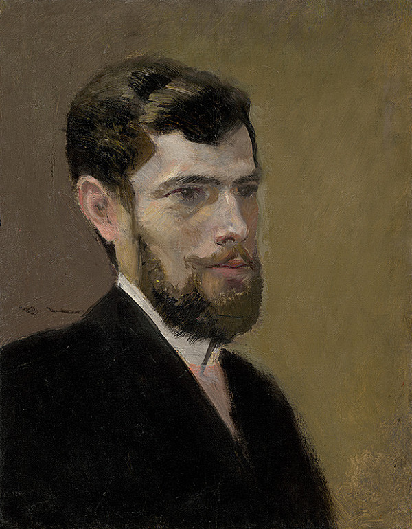 Ladislav Mednyánszky – Study of a Bearded Man in a Black Suit