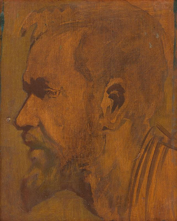 Ladislav Mednyánszky – Head Study of a Thinker 