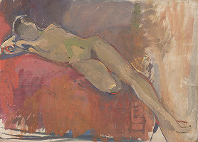 Frida Konstantin – Štúdia ležiaceho ženského aktu 