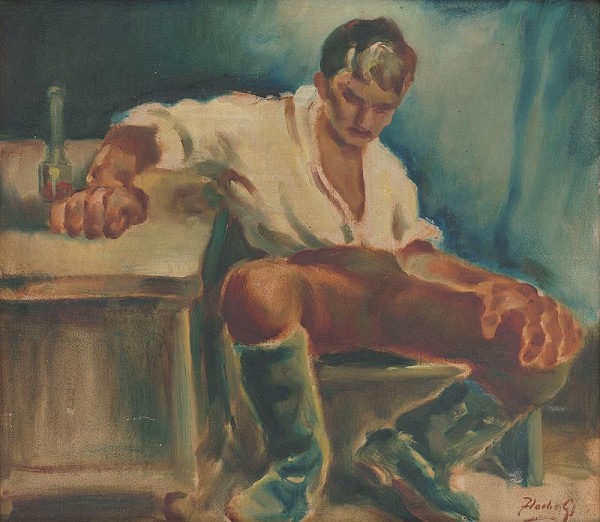 Július Flache – Man at the Table 