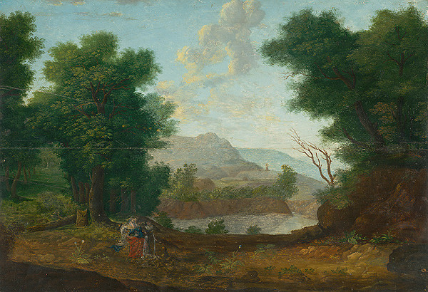 Západoeurópsky monogramista W.P. z roku 1620 – Mountain Landscape with a Pond
