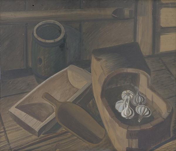 Igor Pavlovič Obrosov – Still Life with a Woven Basket 