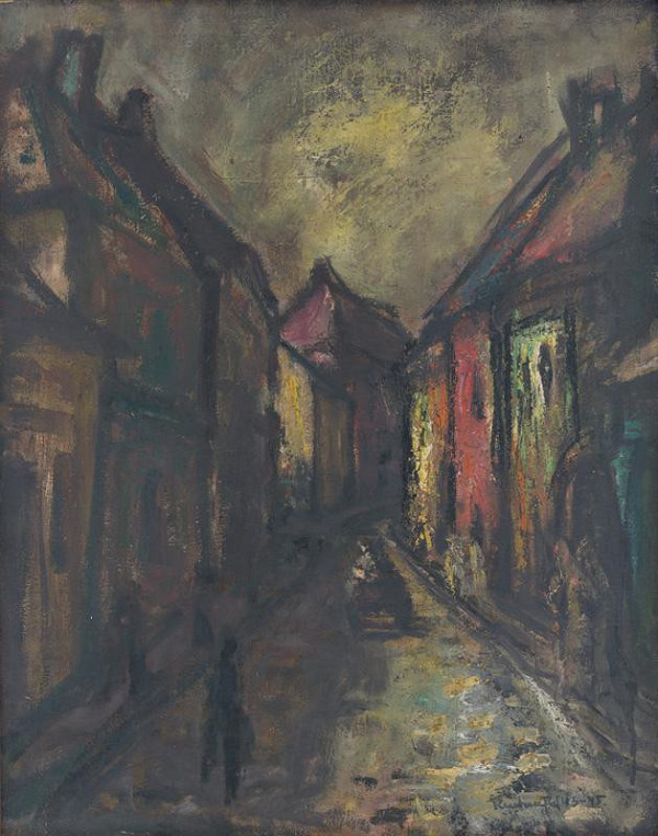 František Reichentál – Alley in a City