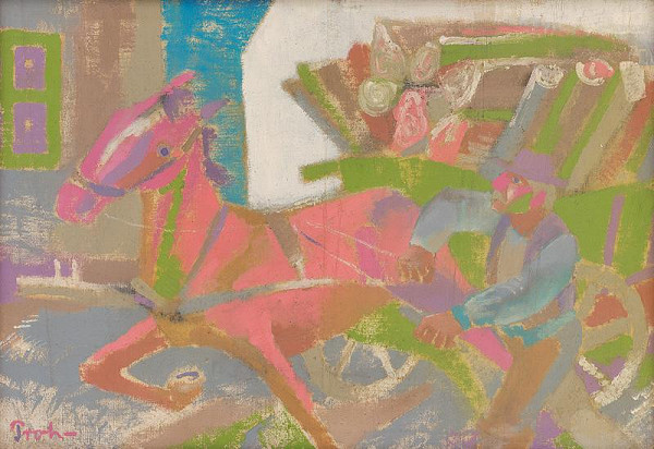 Štefan Prohászka-Tallós – Zvážanie dreva 