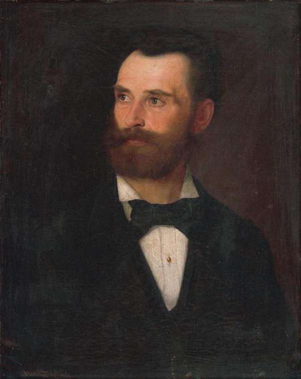 Július Štetka – Portrait of a Man with Brown Beard