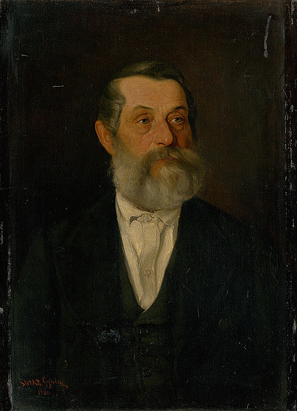 Július Štetka – Portrait of an Old Gentleman with Grey Beard 
