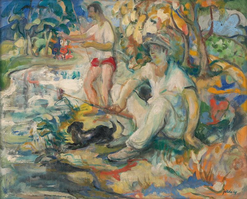 Július Jakoby: Rybári, 1940, Slovenská národná galéria