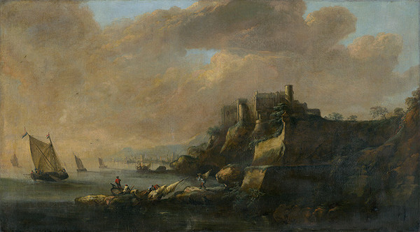 Benátsky maliar zo 17. storočia – Seascape with a Castle
