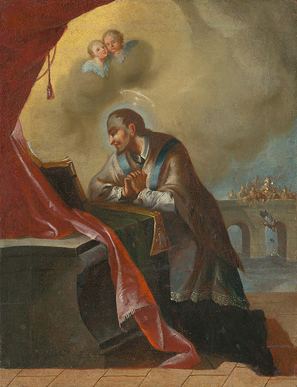 Neznámy maliar – Kneeling St. John of Nepomuk 