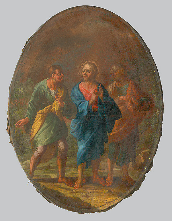 Neznámy maliar – Kristus na ceste do Emauz 