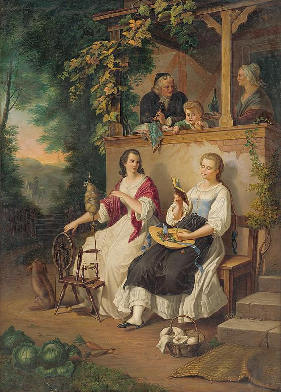Peter Michal Bohúň – Rodinná idyla (podľa W.Kaulbacha) 