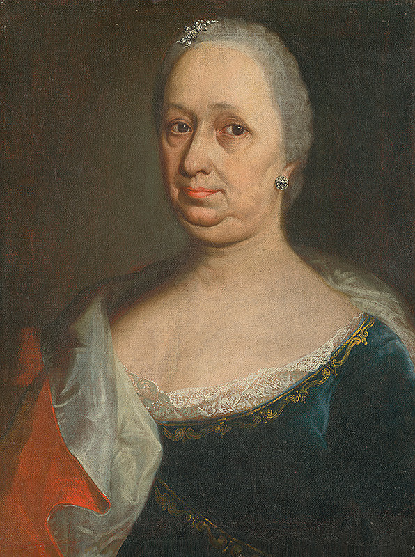 Neznámy maliar – Portrait of a Lady with Silver Earrings