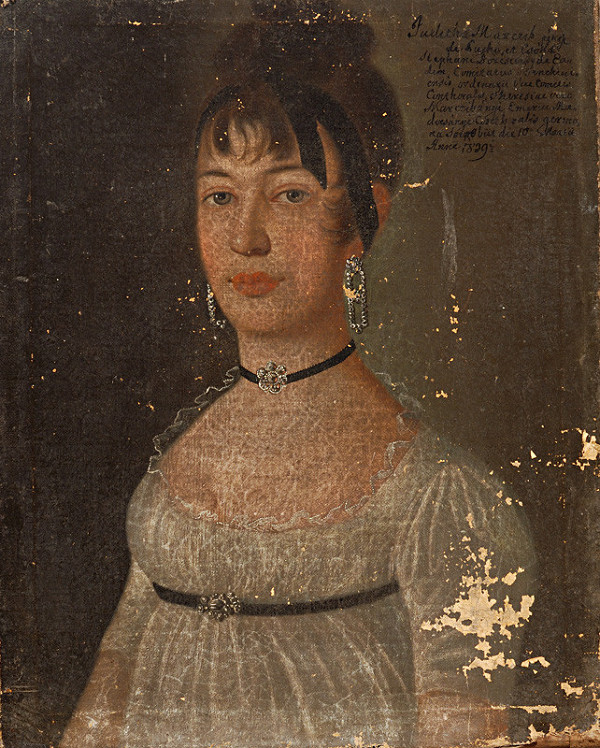 Východoslovenský maliar zo začiatku 19. storočia – Podobizeň Judity Marczibányiovej
