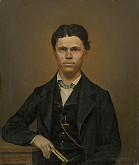 Johann Perger – Study of a Portrait of a Young Man with a Book 