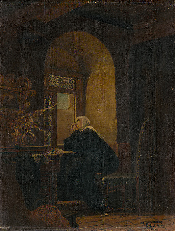 Vojtěch Bellák – Rozjímajúca mníška 