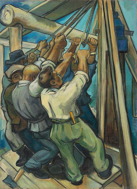 Imrich Weiner-Kráľ – Building of the Bridge 