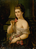 Alexander Nyulassy – Mladá žena s kyticou 