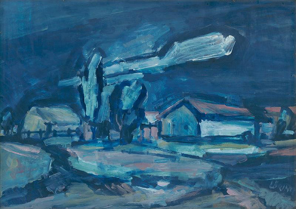 Július Lőrincz – Village Evening II. 