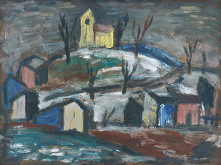 Ernest Zmeták – Krajina s kostolíkom 