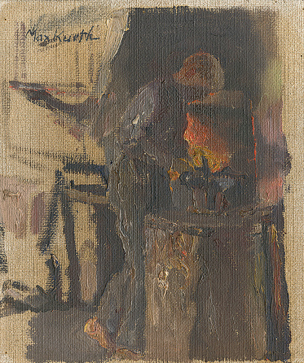 Maximilián Kurth – Study of a Blacksmith 