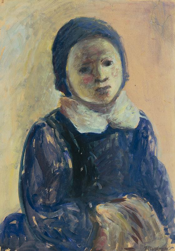 Ján Mudroch – A Little Girl in Blue 